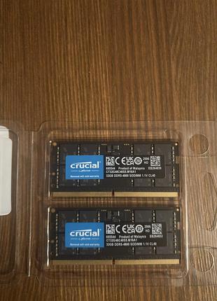 Crucial 64gb (2×32gb) ddr5-4800 3