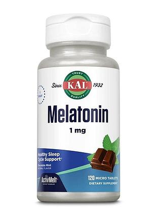 Мелатонін kal melatonin activmelt 1 mg, 120 мікротаблеток - шоколад-м'ята