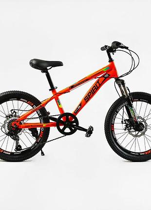 Дитячий спортивний велосипед 20'' corso «spirit» tk-20140, shimano 7 швидкостей