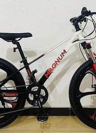 Спортивный велосипед подростковый 24" corso «magnum» mn-24255 магниевая рама 11" shimano