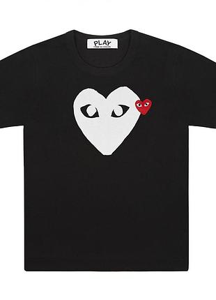 Футболка з прінтом comme des garcons hearts logo чоловіча m