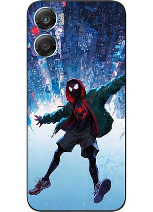 Силиконовый чехол epik для motorola g06 с принтом падение в мегаполис
