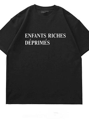 Черная футболка loys enfants riches deprimes унисекс erd m