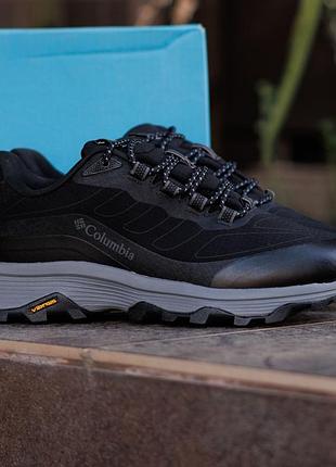 Мужские кроссовки columbia gore-tex nd черные термо на осень стильные прочные из текстиля на холодную погоду гор текс модные коламбия