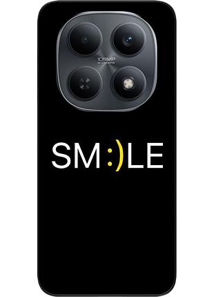 Чехол силиконовый epik для xiaomi redmi note 15 4g / 5g с изображением с надписью smile mood