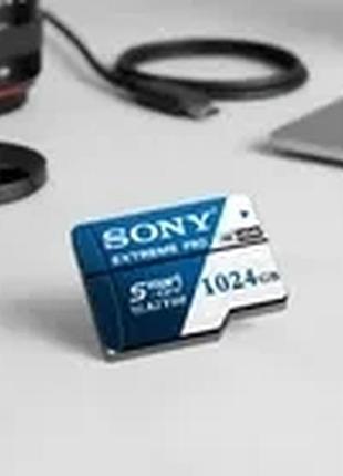 Оригінальна карта пам'яті sony micro sd high speed sd memory card 1024gb u3 v60 tf flash cards для телефону, камери, пк 2
