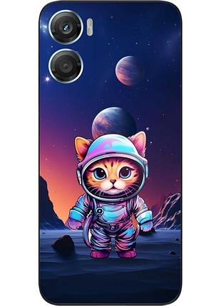 Чохол силіконовий epik для motorola g06 з принтом кіт-астронавт
