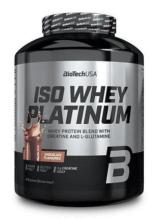 Сывороточный изолят biotech iso whey platinum, 1.8 кг - шоколад
