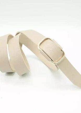 Жіночий шкіряний вузький ремінь класичний kremen mkkr05257533-38