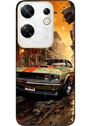 Силіконовий чохол бампер epik для infinix zero 30 4g з картинкою старий мустанг