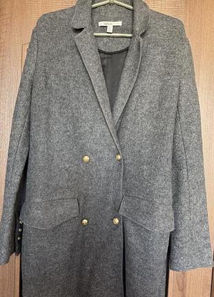 Шерстяне пальто zara 2