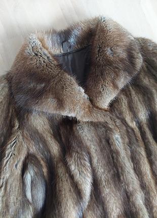 Ондатровая шуба полушубок натуральный мех шуба ондатра размер 44 46