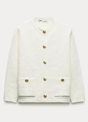 Must have! трикотажний піджак/кардиган/кофта на ґудзиках zara з лімітованої колекції.