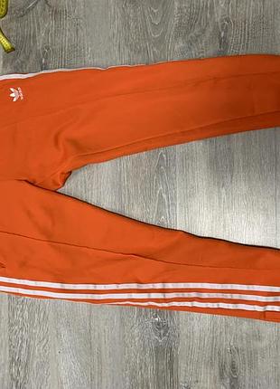 Adidas штани 🧡 | оранжеві спортивні штани з лампасами, адідас, track pants