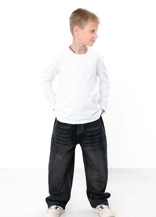 Джинсы для мальчика синие на резинке, 110см, 120см, 150см 120