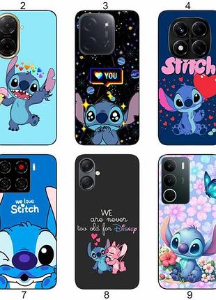 Силіконовий чохол stitch стіч для samsung xiaomi iphone realme vivo zte oppo motorola nokia tecno infinix poco