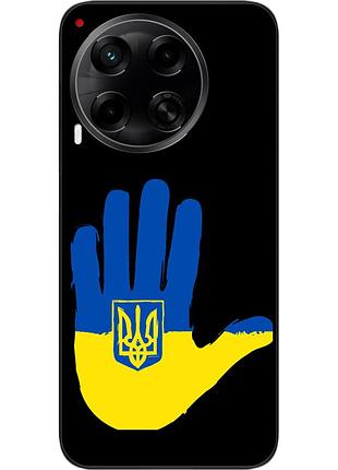 Силіконовий чохол epik для tecno camon 30 (cl6) з картинкою рука з гербом