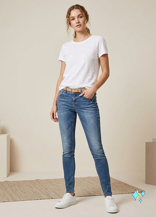 Женские джинсы benetton skinny pin up, низкая посадка, w27 / s