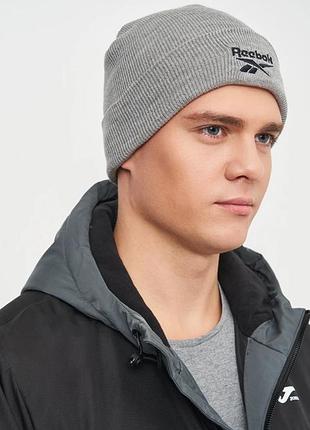 Шапка чоловіча reebok te logo beanie (арт. gh0428) osfm