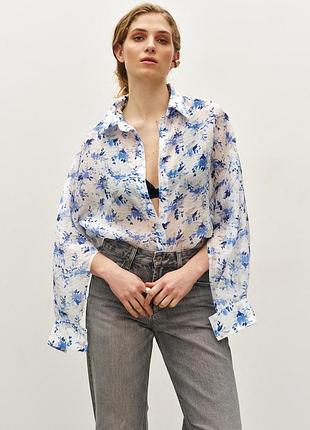 Жіноча блуза з тенселу oversize rica mare mkrm4243