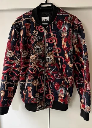 Бомбер/куртка zara l-xl 2