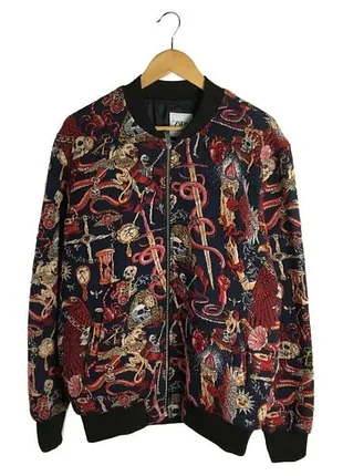 Бомбер/куртка zara l-xl 6