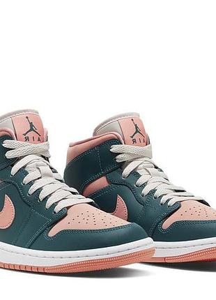 Кроссовки женские nike jordan wmns air jordan 1 mid (арт.bq6472-308)