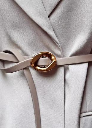 Жіночий вузький шкіряний ремінь із декоративною пряжкою kremen mkkr05100035-41