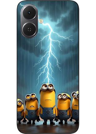 Чехол силиконовый epik для tecno spark go 2 (km4) с изображением молния над миньонами