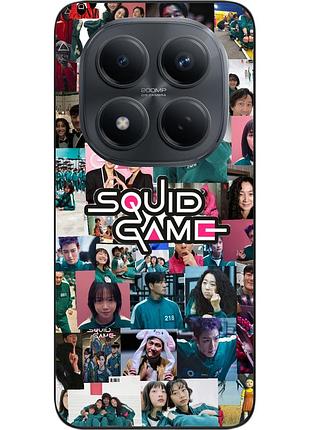 Силіконовий чохол epik для xiaomi redmi note 15 pro 4g з зображенням squid game fan collage