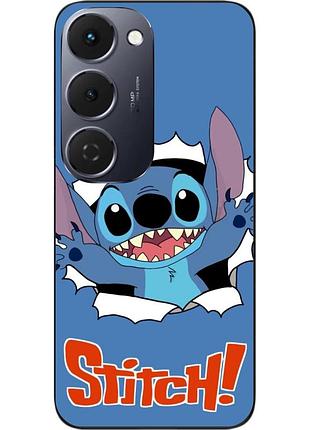 Силіконовий чохол epik для tecno spark 40 pro plus (km7) з зображенням стіч виривається з екрану