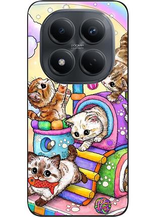 Чохол силіконовий epik для xiaomi redmi note 15 pro 4g з принтом котяча вечірка