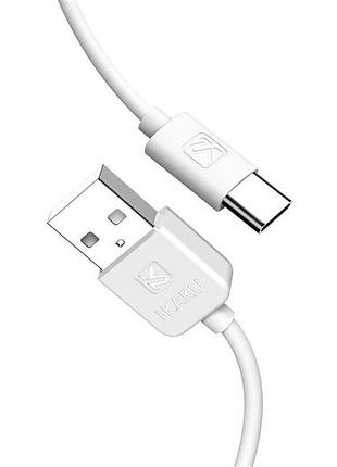 Usb кабель kaku ksc-285 usb - type-c 1m - white