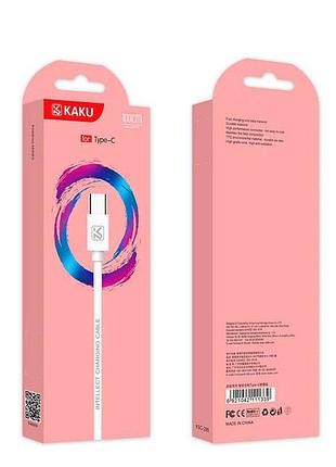 Usb кабель kaku ksc-285 usb - type-c 1m - white 4