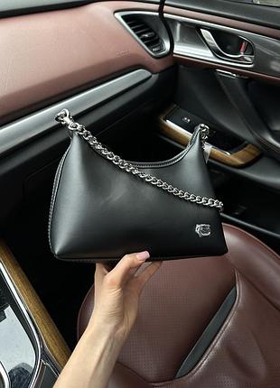 Coach juliet shoulder bag black smooth leather 🖤