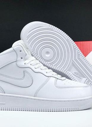 Кросівки "nike air" чоловічі спортивні зимові білі 43