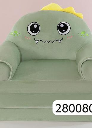 Кресло-игрушка дракончик зеленый 3 подушки (280080q)