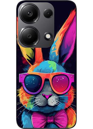 Чехол силиконовый epik для xiaomi redmi note 14s с принтом радужный кролик