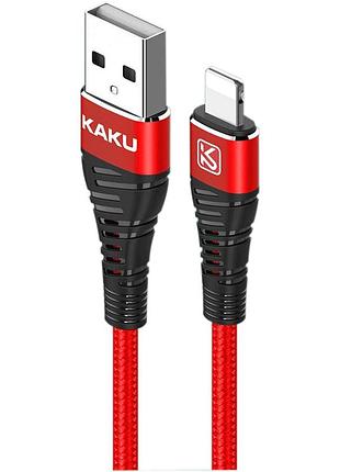 Usb кабель kaku ksc-298 usb - lightning 1m - red