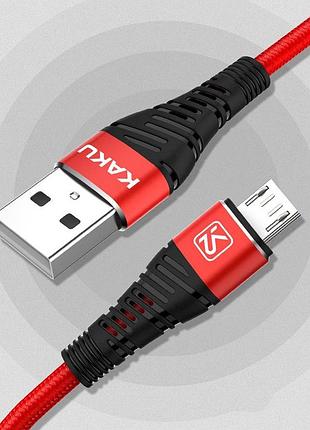 Usb кабель kaku ksc-298 usb - micro usb 1m - red 2