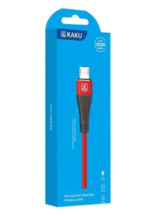 Usb кабель kaku ksc-298 usb - micro usb 1m - red 4