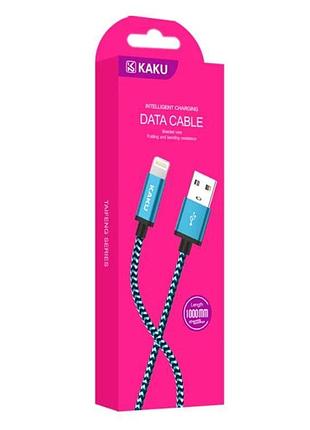 Usb кабель kaku ksc-107 usb - lightning 1m - blue 3