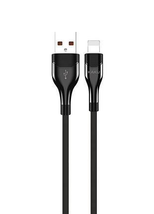 Usb кабель kaku ksc-223 usb - lightning 1.2m с подсветкой - black