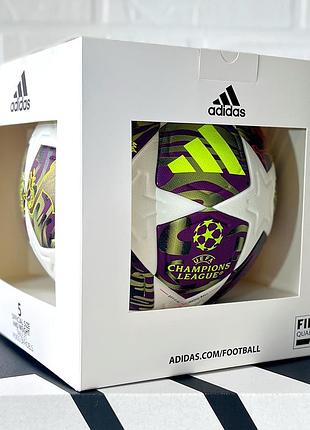 Мяч футбольный adidas лига чемпионов 26 финал будапешт в коробке, футбольный мяч адидас champions league finale 2026 budapest