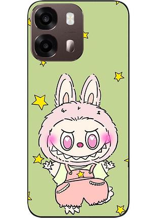 Чехол силиконовый epik для oppo a6s с принтом labubu звездный зайчик