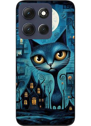 Чехол силиконовый epik для motorola moto g56 5g с картинкой лунный хранитель