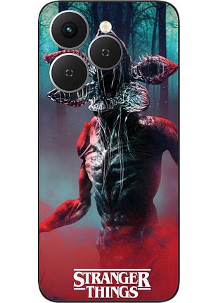 Силіконовий чохол epik для tecno spark 40 (km5n) з принтом stranger things істота