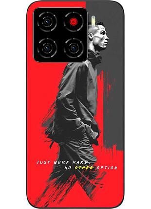 Чехол силиконовый epik для zte blade a56 с изображением роналду фокус