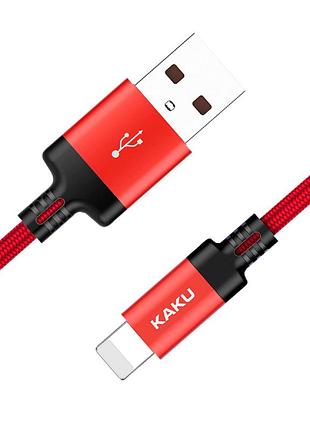 Usb кабель kaku ksc-331 usb - lightning 3m - red