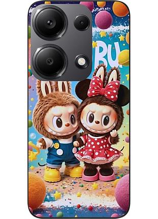 Силіконовий чохол epik для xiaomi redmi note 14s з малюнком labubu друзі